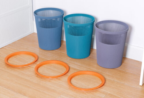 ถังขยะทรงกลมลายเส้น (8 L) MT5551 - Image 3
