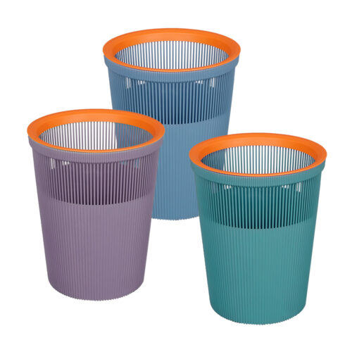 ถังขยะทรงกลมลายเส้น (8 L) MT5551