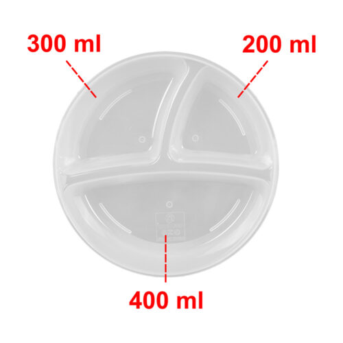 กล่องถนอมอาหารทรงกลม 3 ช่อง (900 ml) PI-2412 - Image 7