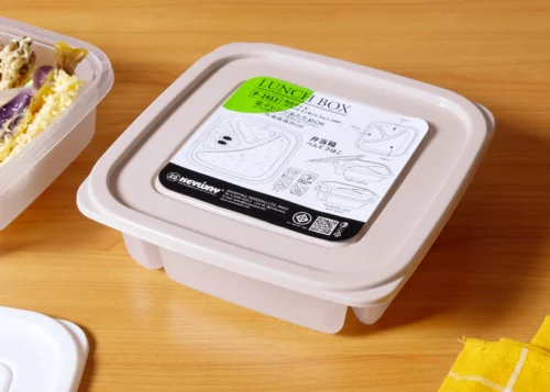 กล่องถนอมอาหารทรงเหลี่ยม 3 ช่อง (1,100 ml) PI-2413 - Image 3