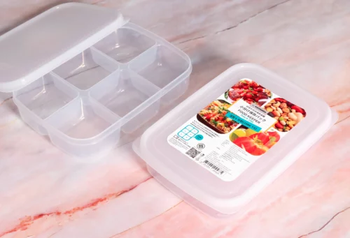กล่องถนอมอาหาร 6 ช่อง 150 ml x 6 (900 ml) R-2506 - Image 3